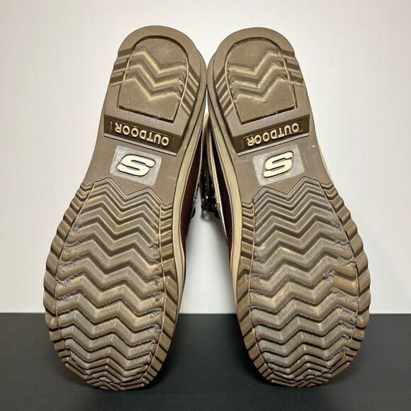 Womens SKECHERS Outdoor Faux Fur Lined Snakeskin Print Boots / Size 8 - Picture 7 of 10